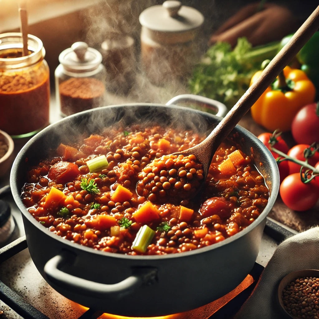 Wholesome Vegan Lentil Bolognese: Gluten-Free, Dairy-Free Comfort Food