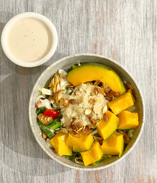 The Variety Bowl is perfect for after a fasting mimicking program, detox cleanse, or soup diet. As usual plant-based, gluten free and vegan, try out our delicious recipe!