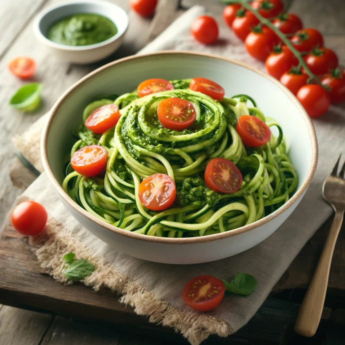 Detox Recipe: Gluten-Free Zucchini Noodles with Vegan Pesto