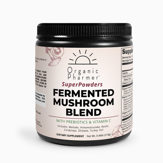 Organic Fermented Mushroom Blend - 6 Functional Mushrooms with Enhanced Bioavailability