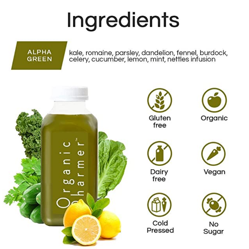 gluten free organic and plant based green juice