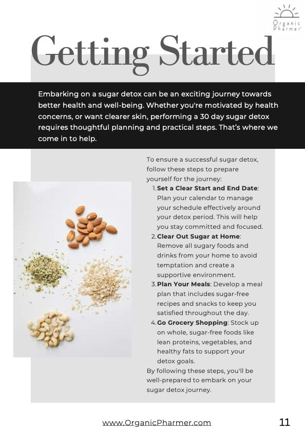 30-Day Sugar Detox Program: Complete Health Reset Plan (Digital Guide)
