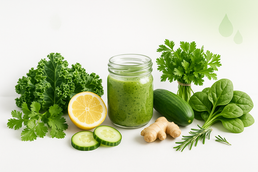  functional cleansing guide with fresh organic vegetables and natural detox ingredients - complete wellness transformation by Organic Pharmer