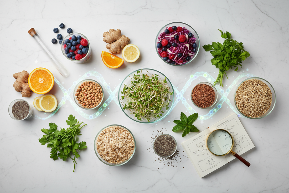 Scientific evidence-based whole foods for functional cleansing supporting inflammation, gut health, and energy