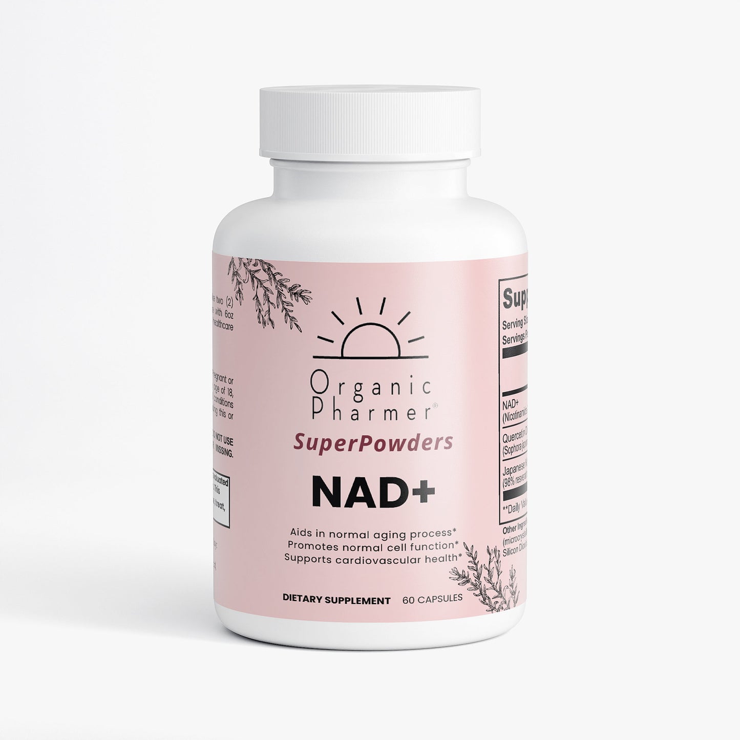 NAD+ Supplement with Quercetin & Resveratrol - 500mg Cellular Energy Support