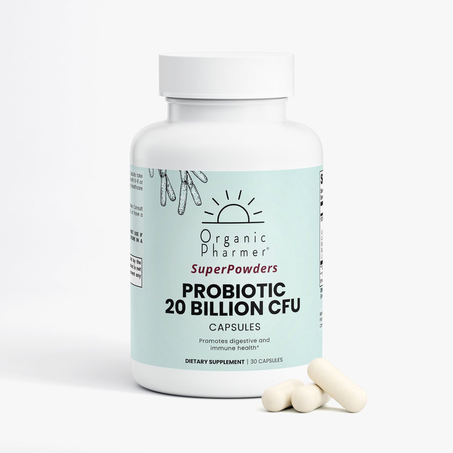 Multi-Strain Probiotic Capsules - 13 Beneficial Bacteria for Digestive & Immune Support