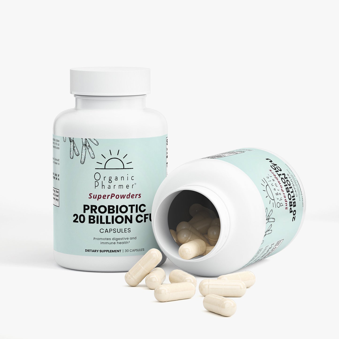 Multi-Strain Probiotic Capsules - 13 Beneficial Bacteria for Digestive & Immune Support