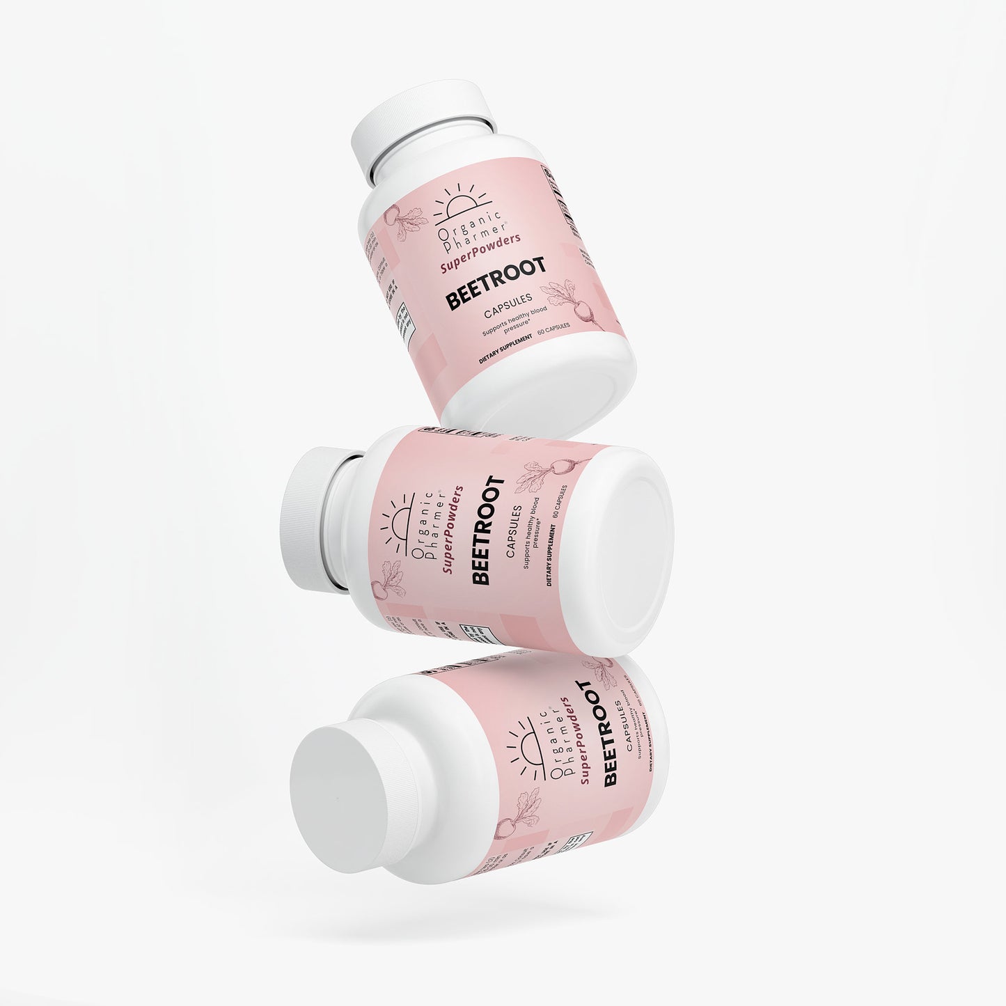 Organic Beetroot Capsules - Natural Nitrates for Athletic Performance & Recovery