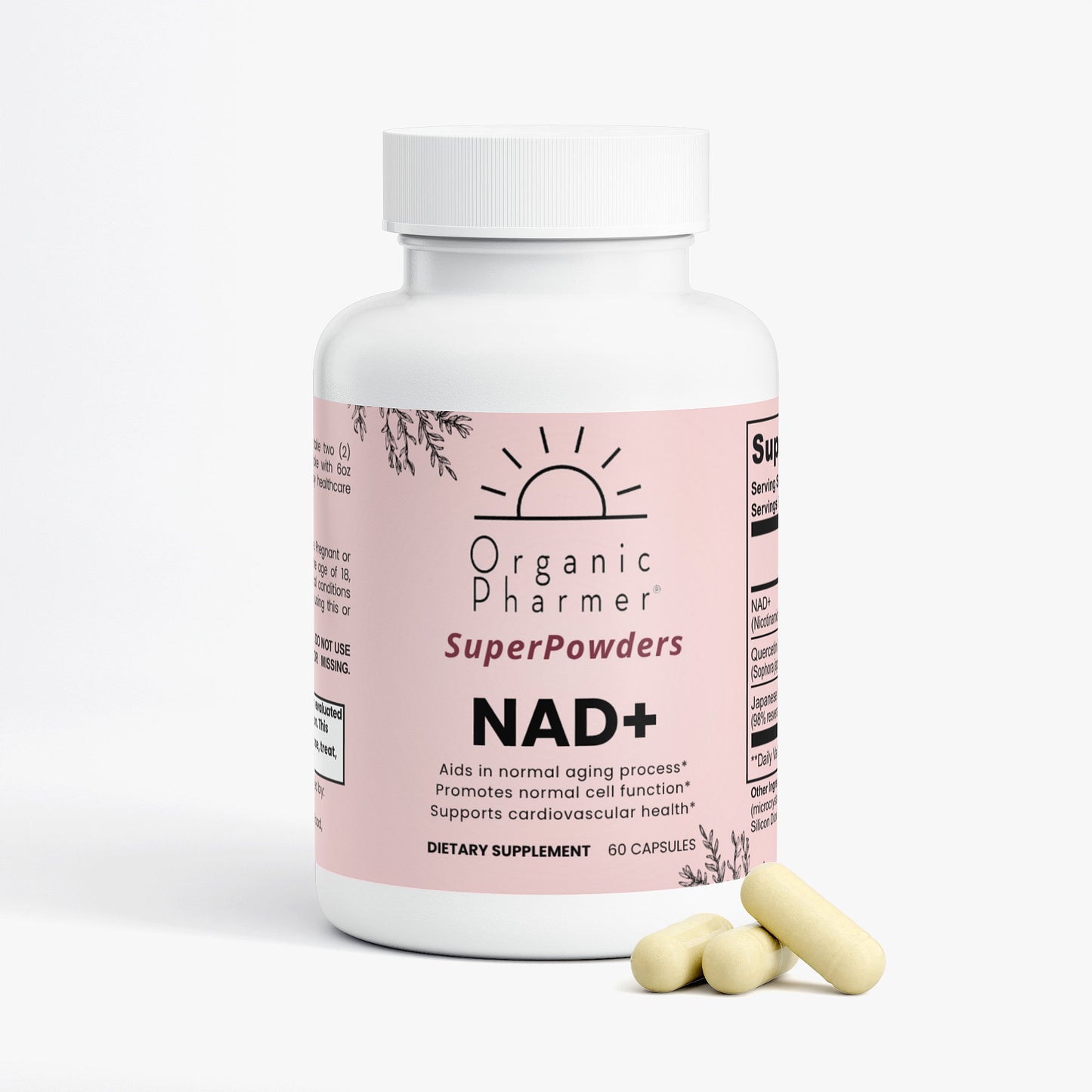 NAD+ Supplement with Quercetin & Resveratrol - 500mg Cellular Energy Support