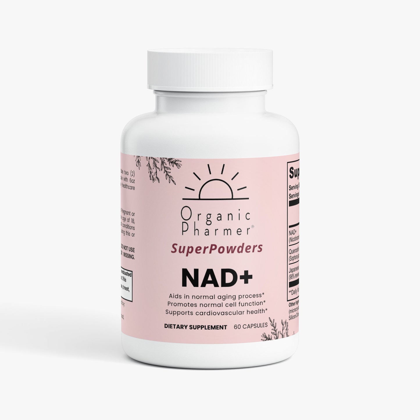 NAD+ Supplement with Quercetin & Resveratrol - 500mg Cellular Energy Support