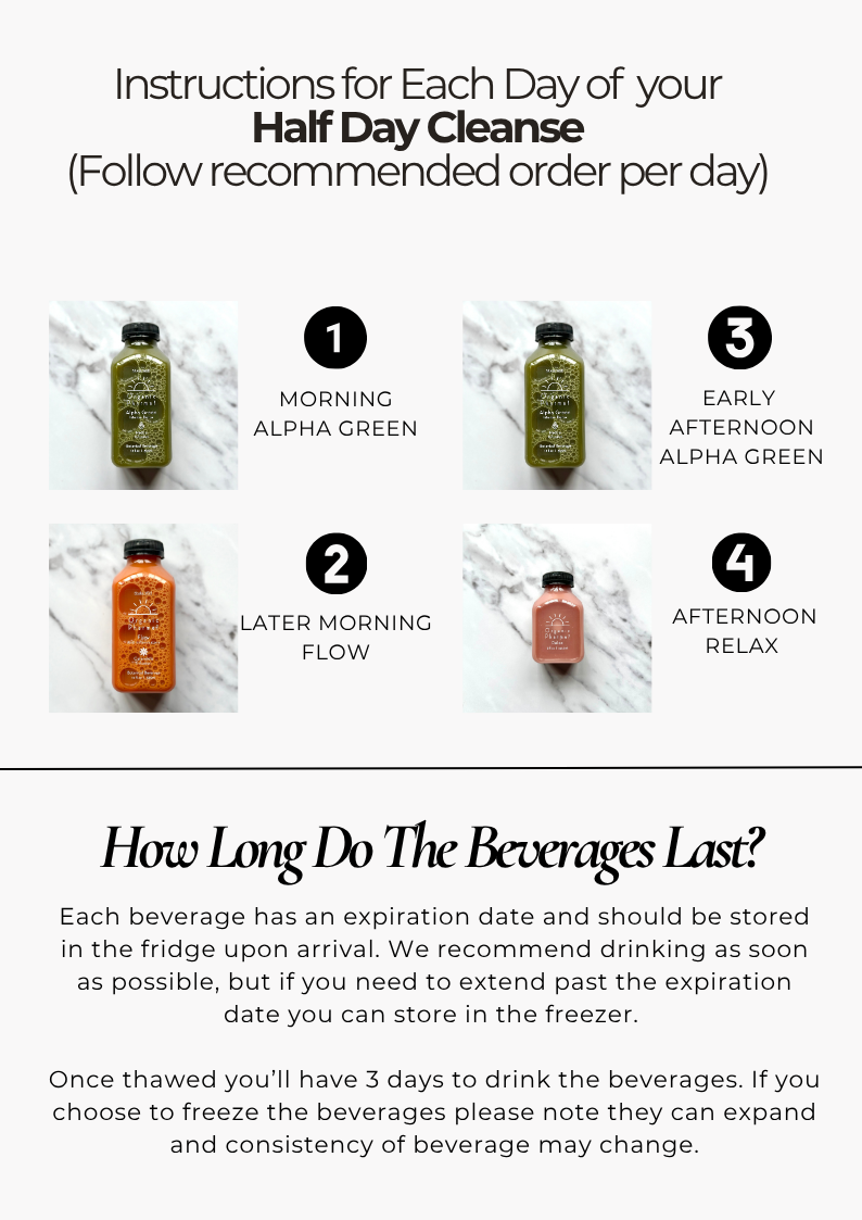 3 DAYS - Half-Day Cleanse