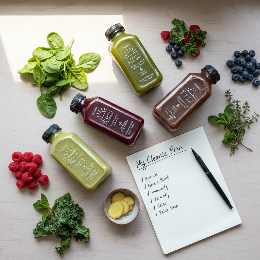 Build your own cleanse with notepad and planning