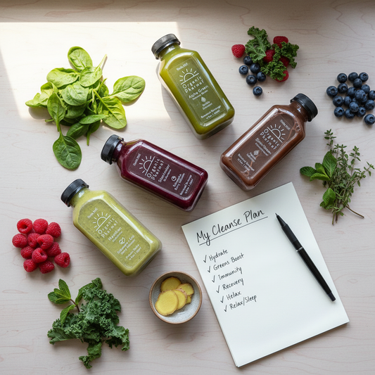 Build your own cleanse with notepad and planning