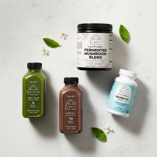Daily Immunity Kit Image mushrooms and greens