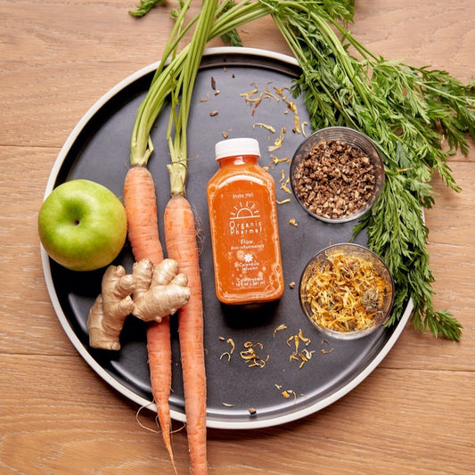 flow is an anti-inflammatory juice with turmeric and ginger